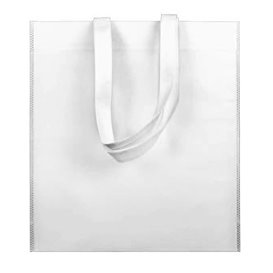 Non-Woven Bag with Short Handles White 38x42cm (25 Units)