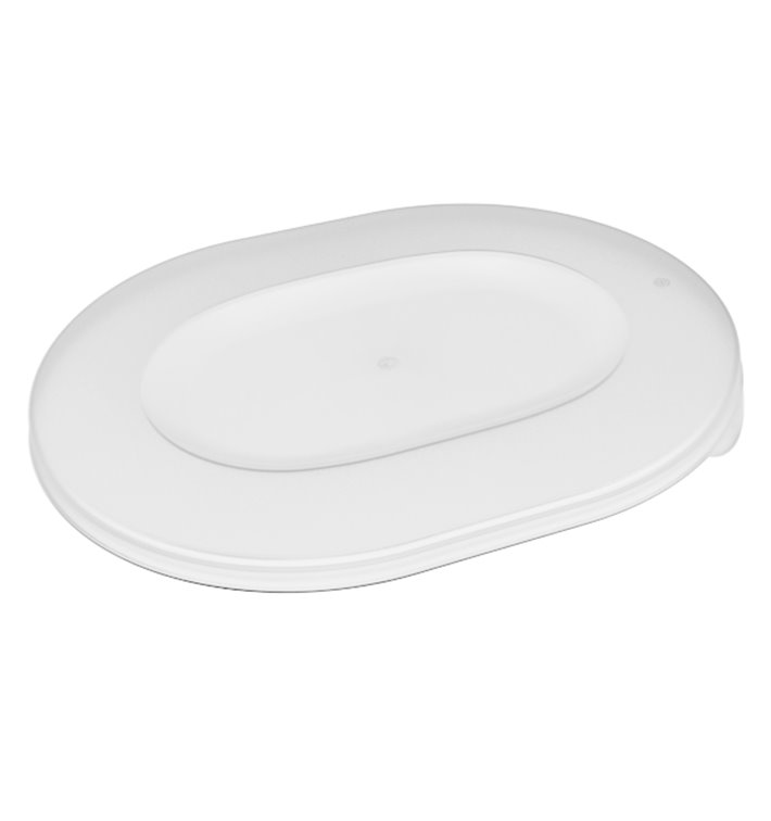 Revolve” Durable Reusable PP Bio Reusable Bowl Cover Oval 22x17,4x5cm (36 Units)