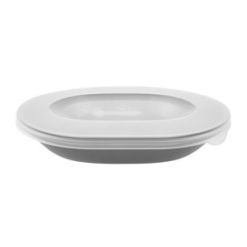 Revolve” Durable Reusable PP Bio Reusable Bowl Cover Oval 22x17,4x5cm (36 Units)