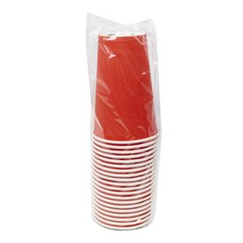 Cardboard Cup “Colores” Red 600ml Ø9,4cm (20 Units)