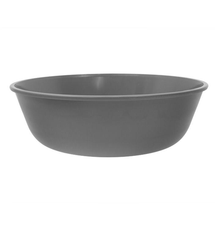 Reusable Durable Reusable Bowl PP Bio Grey “Revolve” 1750ml Ø22cm (100 Units)