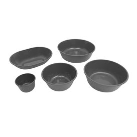 Reusable Durable Reusable Bowl PP Bio Grey “Revolve” 700ml Ø14,8cm (1 Unit)