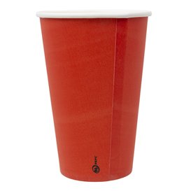 Cardboard Cup “Colores” Red 600ml Ø9,4cm (20 Units)