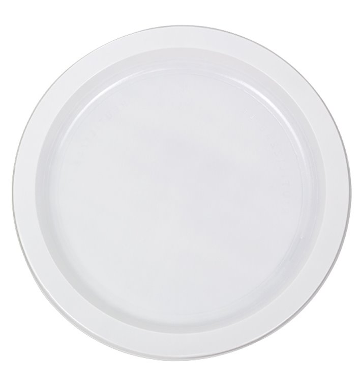 Reusable Plate in PS Flat White 22cm (50 Units)  