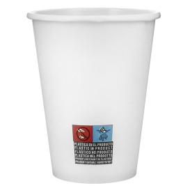 Paper Cup White 12 Oz/360ml Ø8,9cm (40 Units)