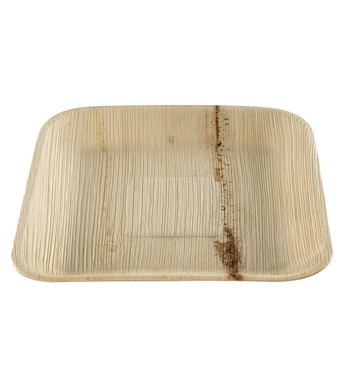 Palm Leaf Plate Square Shape 20x20cm (25 Units) 