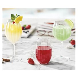 Reusable Durable Tumbler Glass “Venezia” in Tritan 535ml (6 Units)