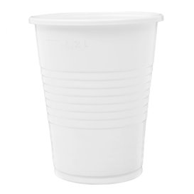 Reusable Plastic Cup in PP White 240ml (100 Units)  