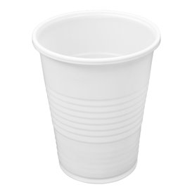 Reusable Plastic Cup in PP White 240ml (100 Units)  