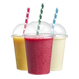 Paper Straw Straight Assorted "Ice Drink" Ø0,8cm 24cm (100 Units) 