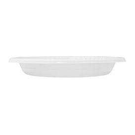 Reusable Plate Deep Economic PS White Ø22cm (25 Units)