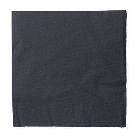 Paper Napkin with Border 40x40cm 2C Black (100 Units)