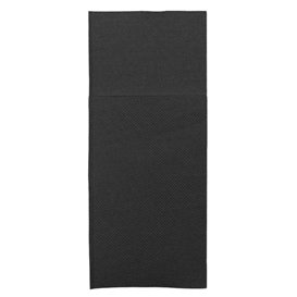 Cutlery Napkin Fold Micropoint 33x40cm Black (600 Units)