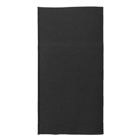 Cutlery Napkin Fold Micropoint 40x40cm Black (30 Units)