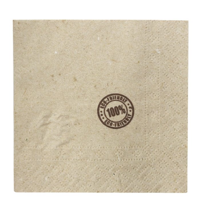 Eco-friendly Cocktail Napkin with Border 20x20cm 2-ply (100 Units)