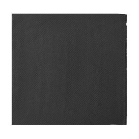 Cocktail Napkin 20x20cm 2-ply Black (100 Units)