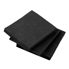 Cocktail Napkin 20x20cm 2-ply Black (100 Units)