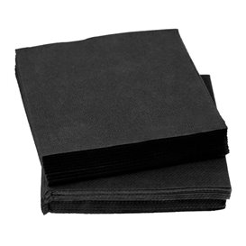 Cocktail Napkin 20x20cm 2-ply Black (100 Units)