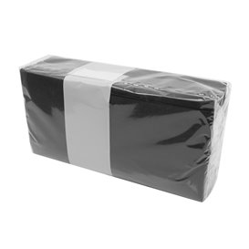 Cocktail Napkin 20x20cm 2-ply Black (100 Units)