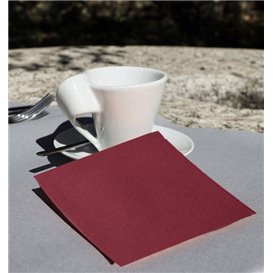 Cocktail Napkin 20x20cm 2-ply Burgundy (100 Units)