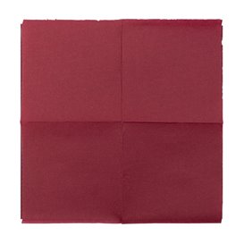 Cocktail Napkin 20x20cm 2-ply Burgundy (100 Units)