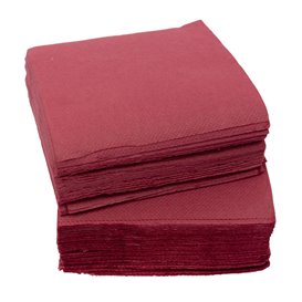 Cocktail Napkin 20x20cm 2-ply Burgundy (100 Units)