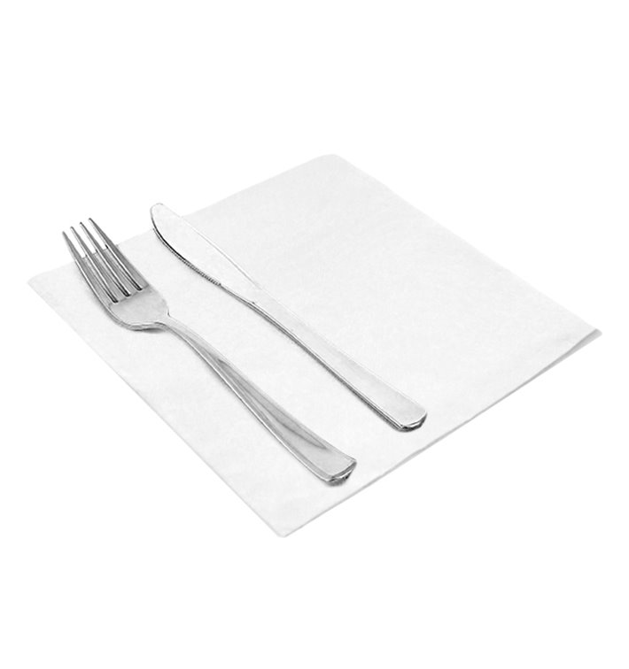 Paper Napkin Double Point 40x40cm 2-ply White (1.200 Units)