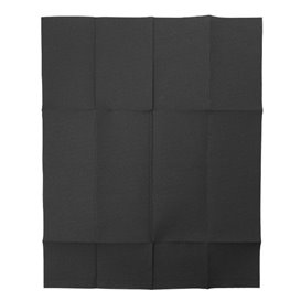 Cutlery Napkin Fold Micropoint 33x40cm Black (60 Units)