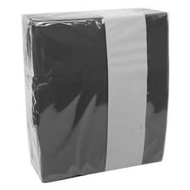 Cutlery Napkin Fold Micropoint 33x40cm Black (60 Units)