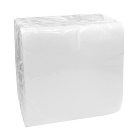 Paper Napkin with Border 40x40cm 1-ply White (200 Units)