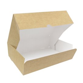 Kraft Cardboard Bakery Box 20,4x15,8x6cm 1kg (20 Units) 