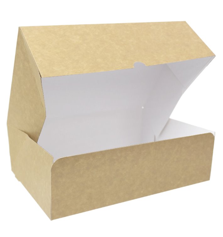 Kraft Cardboard Bakery Box 25,8x18,9x8cm 2kg (20 Units) 