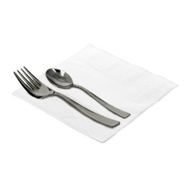 Paper Napkin with Border 40x40cm 1-ply White (200 Units)