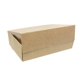 Kraft Cardboard Bakery Box 18,2x13,6x5,2cm 500g (20 Units) 