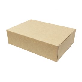 Kraft Cardboard Bakery Box 18,2x13,6x5,2cm 500g (20 Units) 