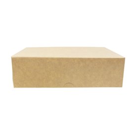 Kraft Cardboard Bakery Box 18,2x13,6x5,2cm 500g (20 Units) 