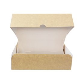 Kraft Cardboard Bakery Box 18,2x13,6x5,2cm 500g (20 Units) 