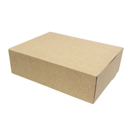 Kraft Cardboard Bakery Box 20,4x15,8x6cm 1kg (20 Units) 