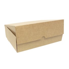 Kraft Cardboard Bakery Box 20,4x15,8x6cm 1kg (20 Units) 