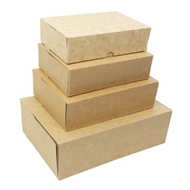 Kraft Cardboard Bakery Box 17,5x11,5x4,7cm 250g (400 Units)