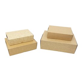 Kraft Cardboard Bakery Box 17,5x11,5x4,7cm 250g (400 Units)