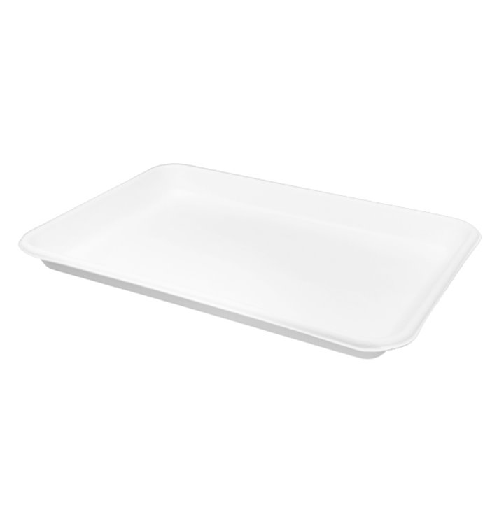 White Sugar Cane Tray 24,5x17,5cm (50 Units) 