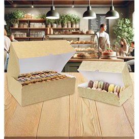 Kraft Cardboard Bakery Box 17,5x11,5x4,7cm 250g (400 Units)