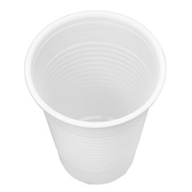 Reusable Plastic Cup in PP White 200ml (100 Units)  