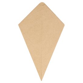 Paper Dipping Cone Kraft 19,5cm 100g (500 Units)