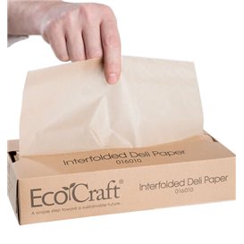 Greaseproof Paper Wrapping Kraft in Dispenser 26x27cm (6.000 Units)