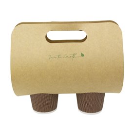 Paper Kraft Cup Carrier 23,9x18cm Ø8,0cm (500 Units)