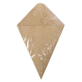 Paper Dipping Cone Kraft 19,5cm 100g (500 Units)