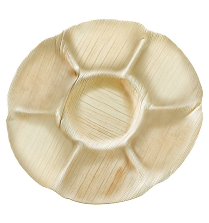 Palm Leaf Plate Round Shape 7C Ø29,5cm (120 Units)