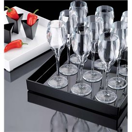 Plastic Tray Black 30x30cm (9 Units)